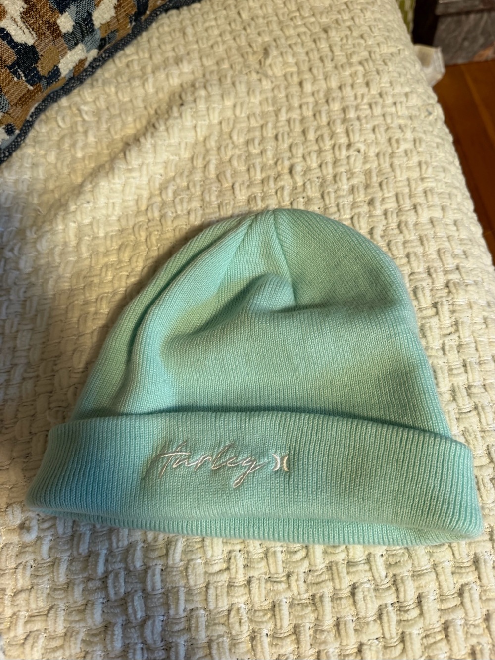 Hurley Kids Mint Green Knit Beanie